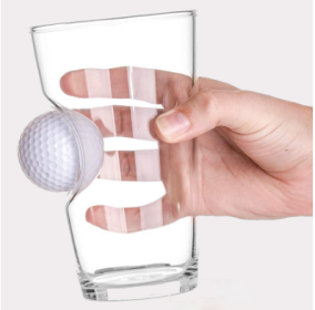 Stuck In Glass Beer Mug Golf Embedded Creative Wine Glass