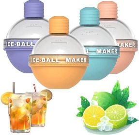 it4 Pcs DIY Creative Homemade Reusable Whiskey Silicone large round ice Ball cube Mould for Drinking