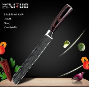 Carpenter's Special Set 6-piece Set 8-piece Set Knife Chef Knife Kitchen Knife Cooking (Option: 8 bread knife)