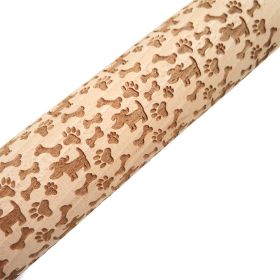 Rolling Pin Christmas Embossing (Option: Dog 35cm)