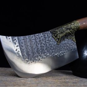 Household Bone Chopping Hand-forged Kitchen Knife Dual-use Knife Ghost Hand Made Chef Knives (Option: Knife)